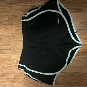 PINK Atheltic Shorts (Black Size Medium)